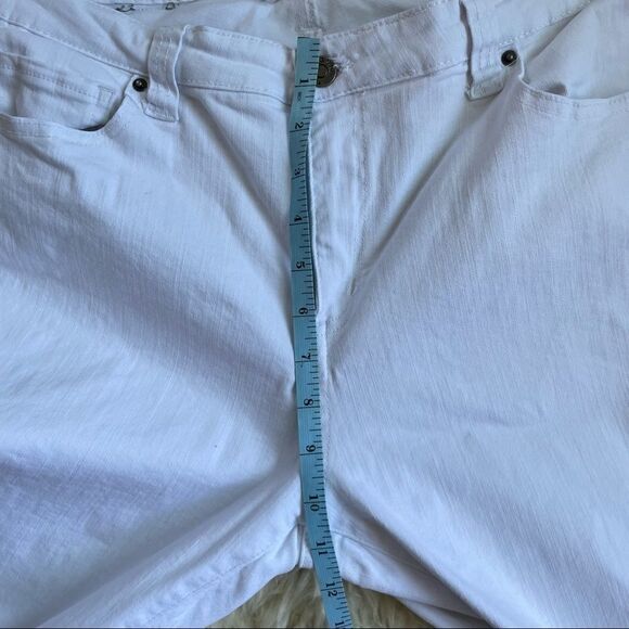 Elliott & Vine White Cropped Ankle Jeans Size 14 EUC - Picture 10 of 14